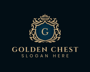 Luxurious Crown Shield logo design