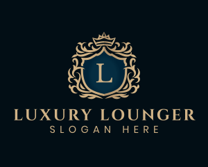 Luxurious Crown Shield logo design