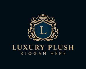 Luxurious Crown Shield logo design