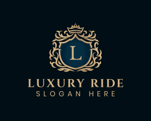 Luxurious Crown Shield logo design