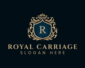 Luxurious Crown Shield logo design