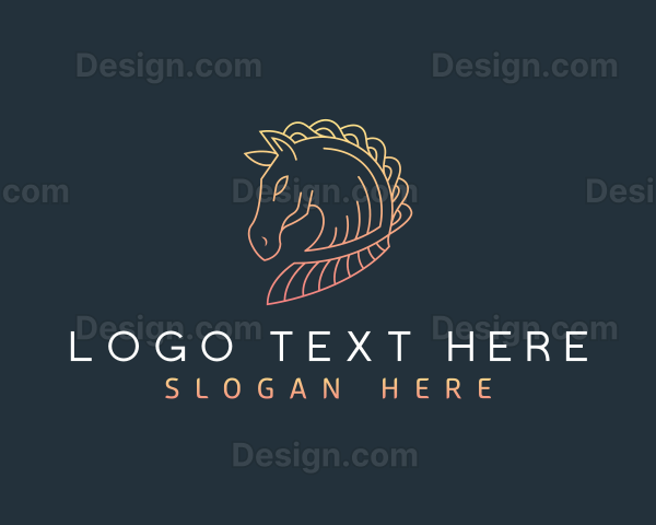 Stallion Horse Animal Logo