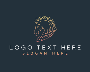 Stallion Horse Animal logo