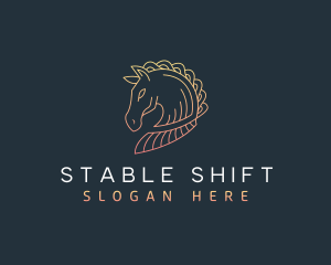 Stallion Horse Animal logo design