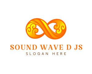 Cloud Wave Infinity Loop logo design