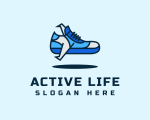 Fly Active Footwear logo design