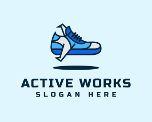 Fly Active Footwear logo design