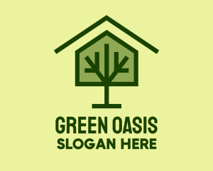 Green Tree House logo design