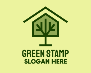 Green Tree House logo design