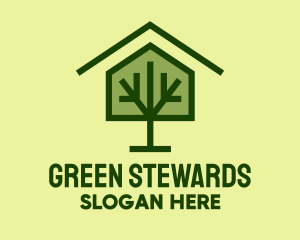 Green Tree House logo design