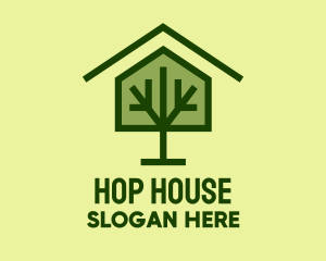 Green Tree House logo design