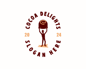 Chocolate Dessert Candy logo design