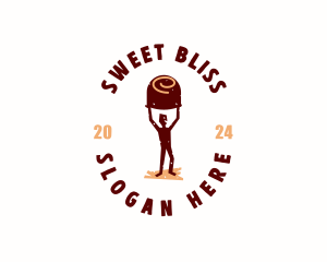 Chocolate Dessert Candy logo design