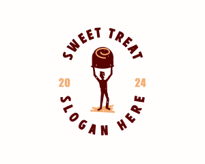 Chocolate Dessert Candy logo design