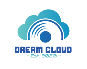 Cloud Audio Music logo design