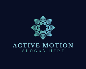 Motion Flower Media logo design