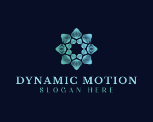 Motion Flower Media logo design