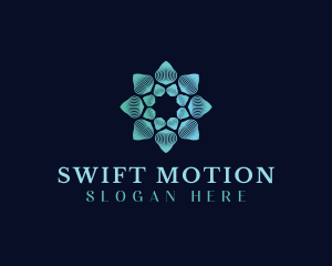 Motion Flower Media logo design