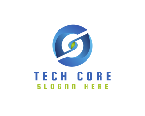 Abstract Tech Digital Sphere logo design