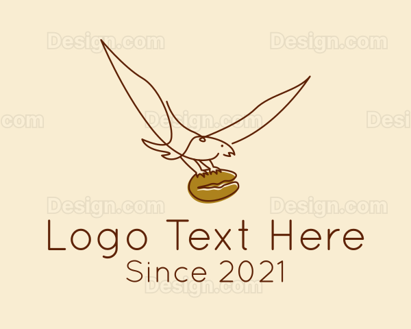 Eagle Coffee Bean Logo