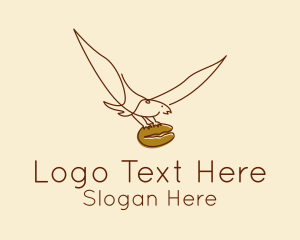 Eagle Coffee Bean  Logo