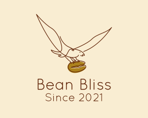 Eagle Coffee Bean  logo design