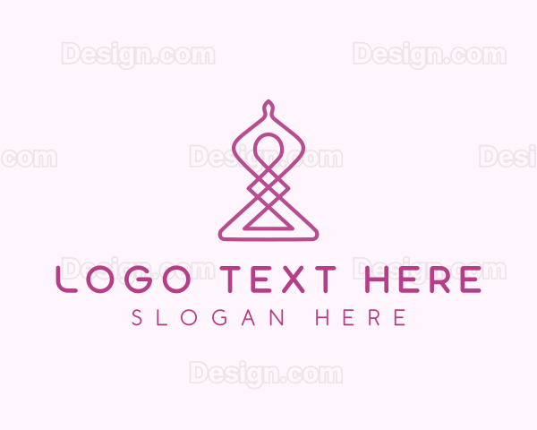 Yoga Relaxation Wellness Logo