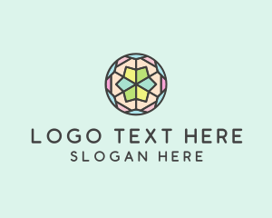 Multicolor Mandala Symbol logo