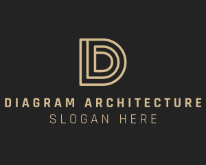 Modern Busniess Letter D logo