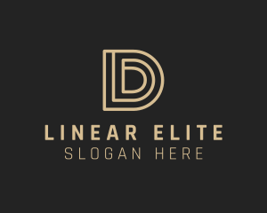 Modern Linear Letter D logo