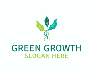 Leaf Sprout Vine logo design