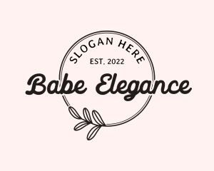 Elegant Feminine Business Brand logo design