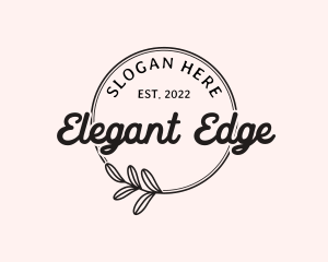 Elegant Feminine Business Brand logo design