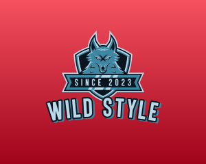 Wild Gaming Wolf  logo design