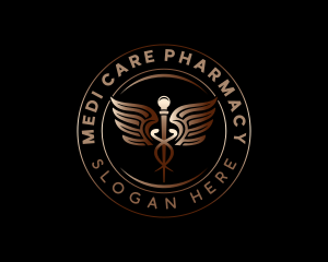 Caduceus Healthcare Pharmacy logo design