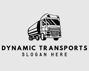 Fuel Truck Transport logo design