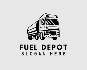 Fuel Truck Transport logo design