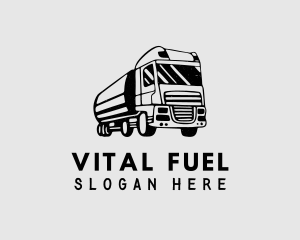 Fuel Truck Transport logo design