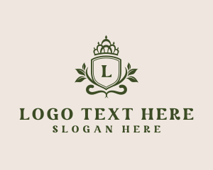 Foliage Shield Crown logo