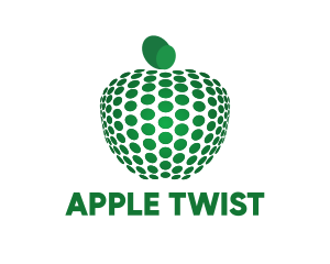 Dots & Green Apple logo design