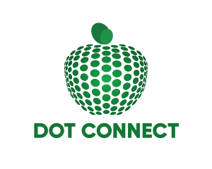 Dots & Green Apple logo design