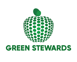 Dots & Green Apple logo design