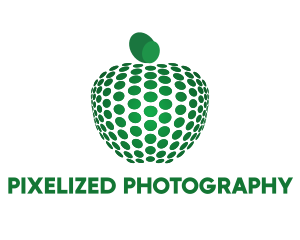 Dots & Green Apple logo design