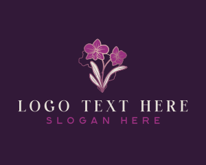 Brazil Orchid Flower logo