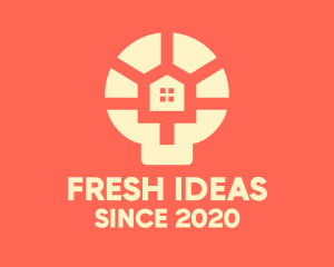 Light Bulb House logo design