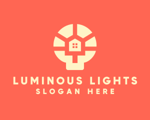 Light Bulb House logo design