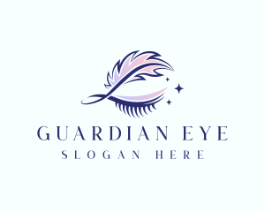 Eyebrow Feather Lashes logo design