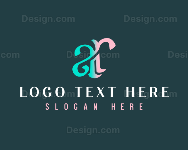 Elegant Monogram Letter AR Logo