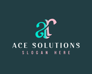 Elegant Monogram Letter AR logo design