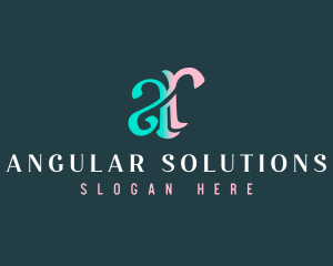 Elegant Monogram Letter AR logo design